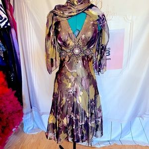 Romantic Pure Luxury Silk Party Dress